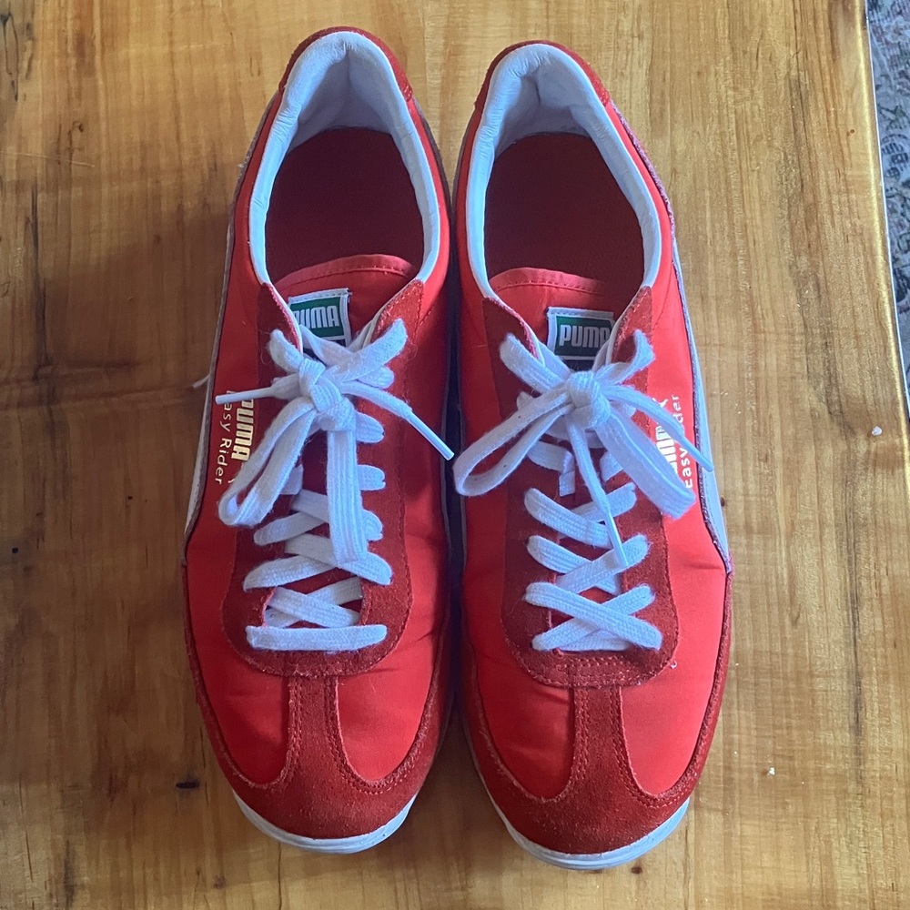 Puma red sneakers